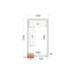 TEFCOLD Koelcelpanelen 80 mm CR 120x210x220