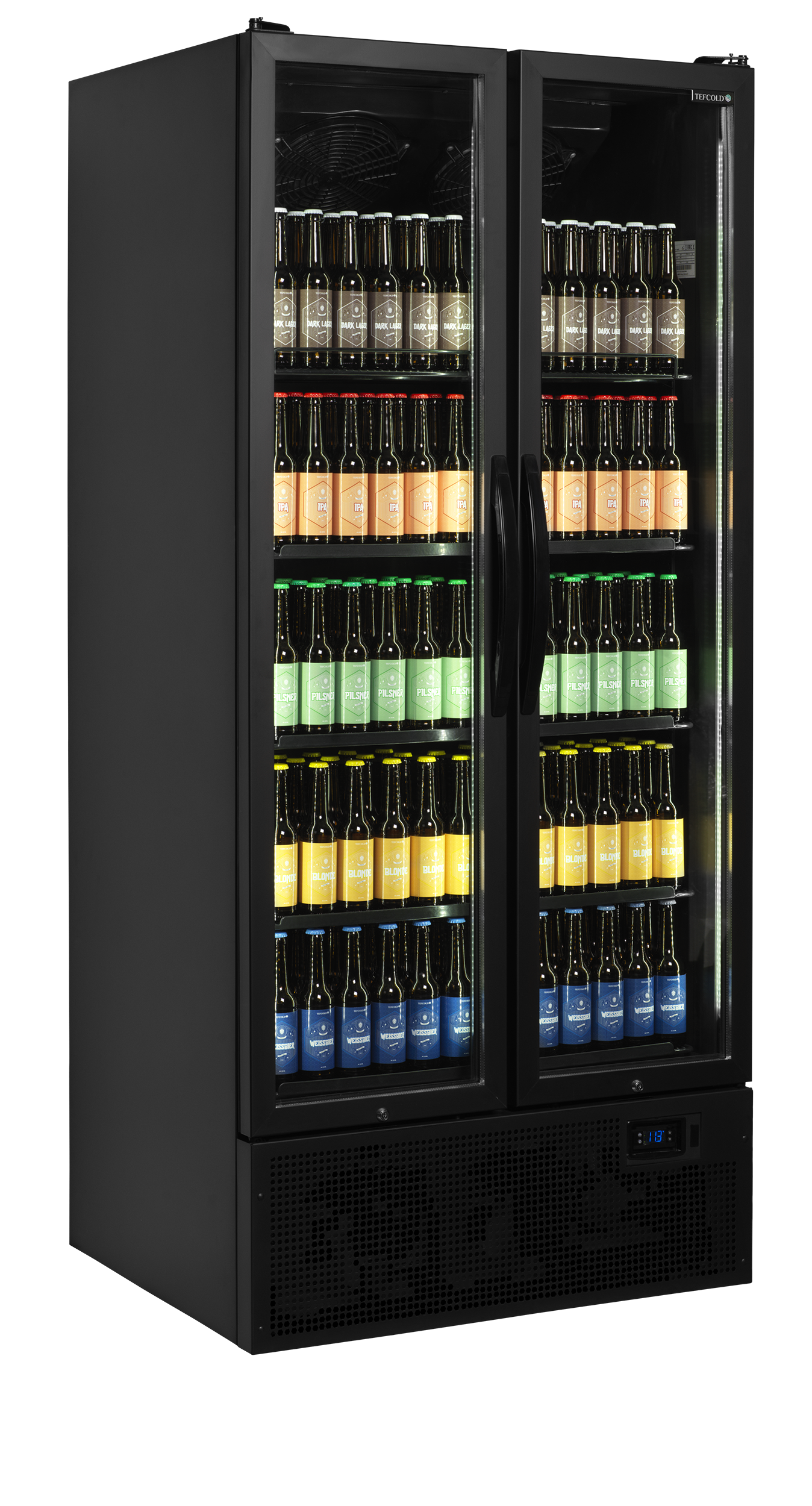 TEFCOLD Zwarte displaykoeler FS890H BLACK