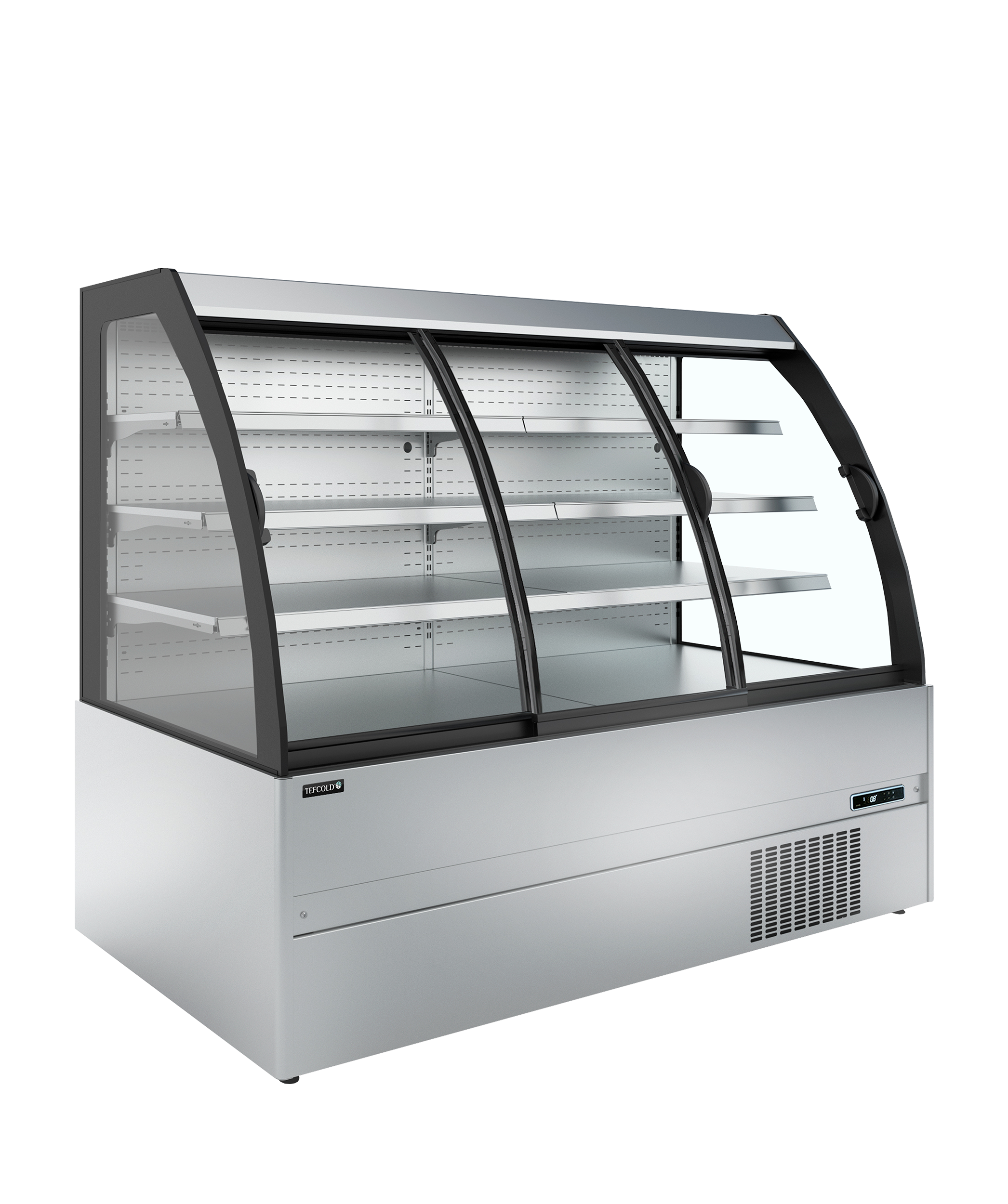 TEFCOLD Lage wandkoeler met schuifdeuren MC+X200S Low LED
