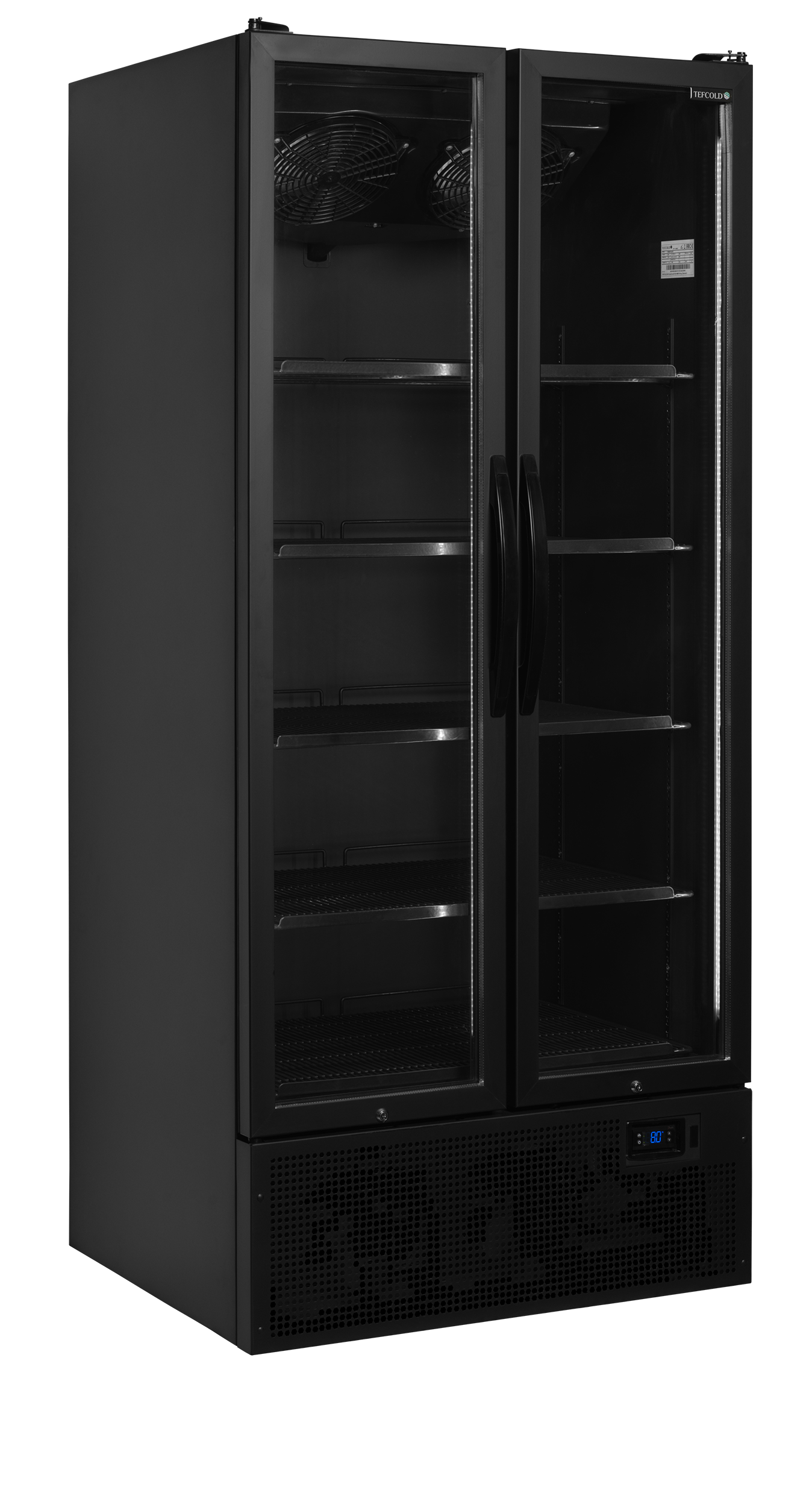 TEFCOLD Zwarte displaykoeler FS890H BLACK