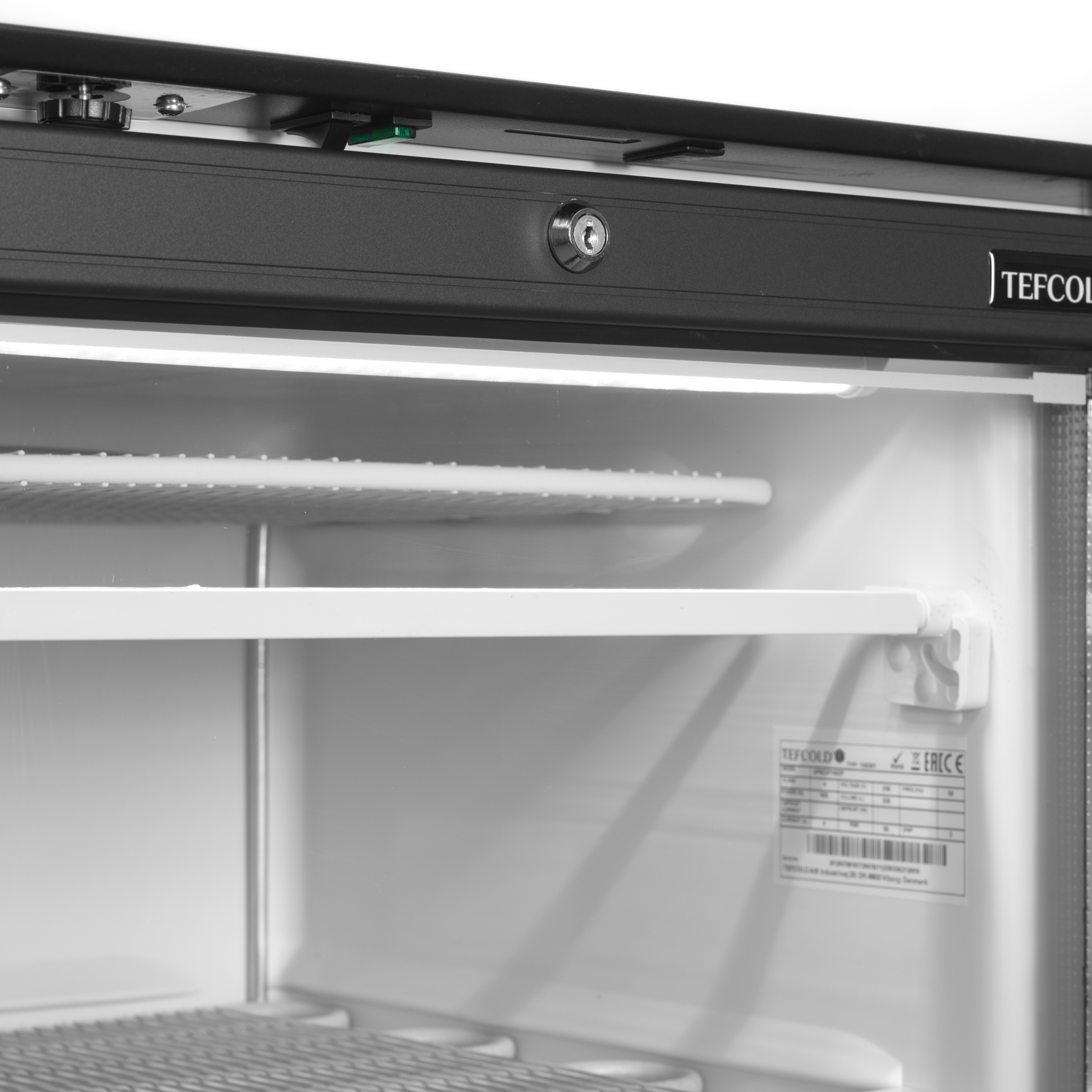TEFCOLD Vrieskast glasdeur UFSC371GCP