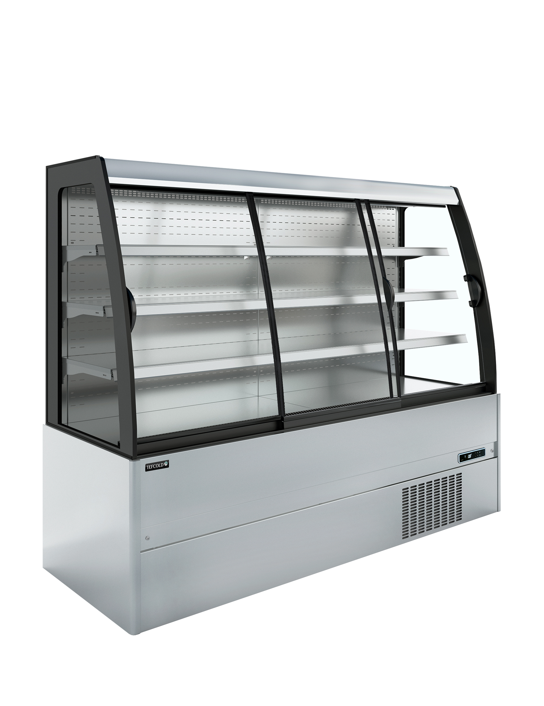 TEFCOLD Lage wandkoeler met schuifdeuren MCX200S Low LED