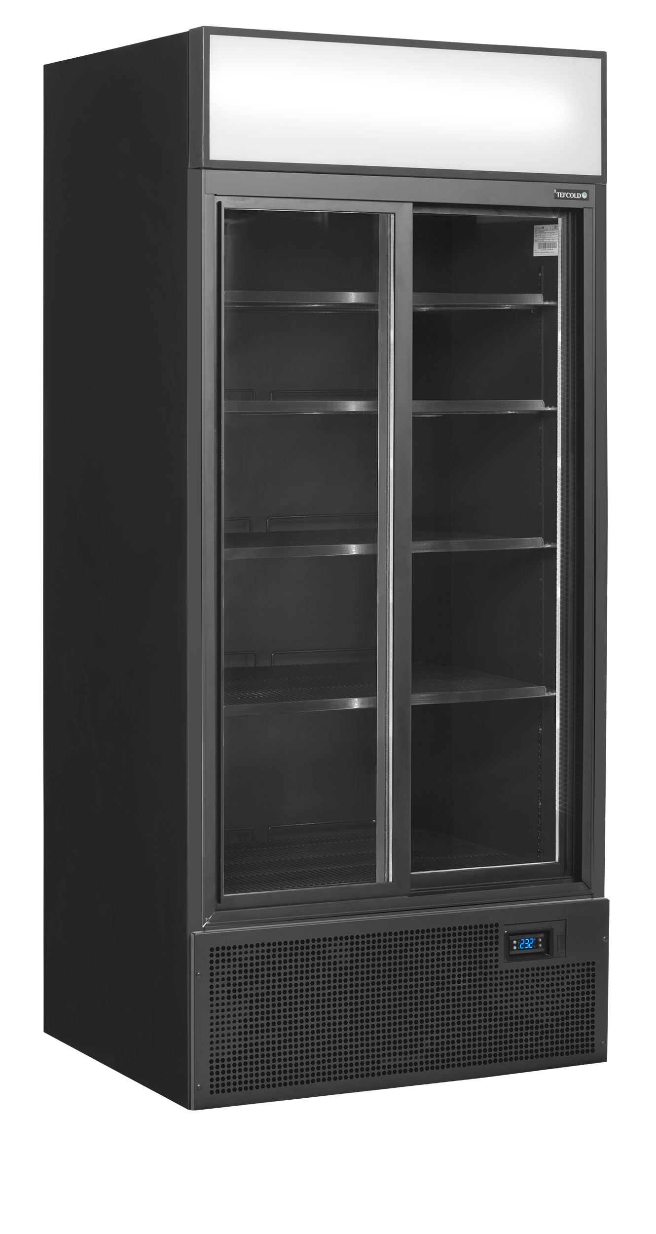 TEFCOLD Zwarte displaykoeler FSC891S Black