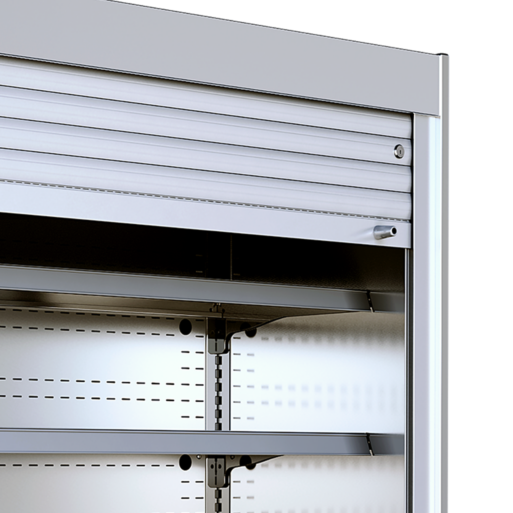TEFCOLD Wandkoeler rvs met manueel rolluik MCX130M