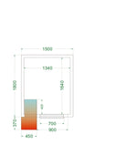 TEFCOLD Koelruimte (Compleet met monoblock) CRPF1518