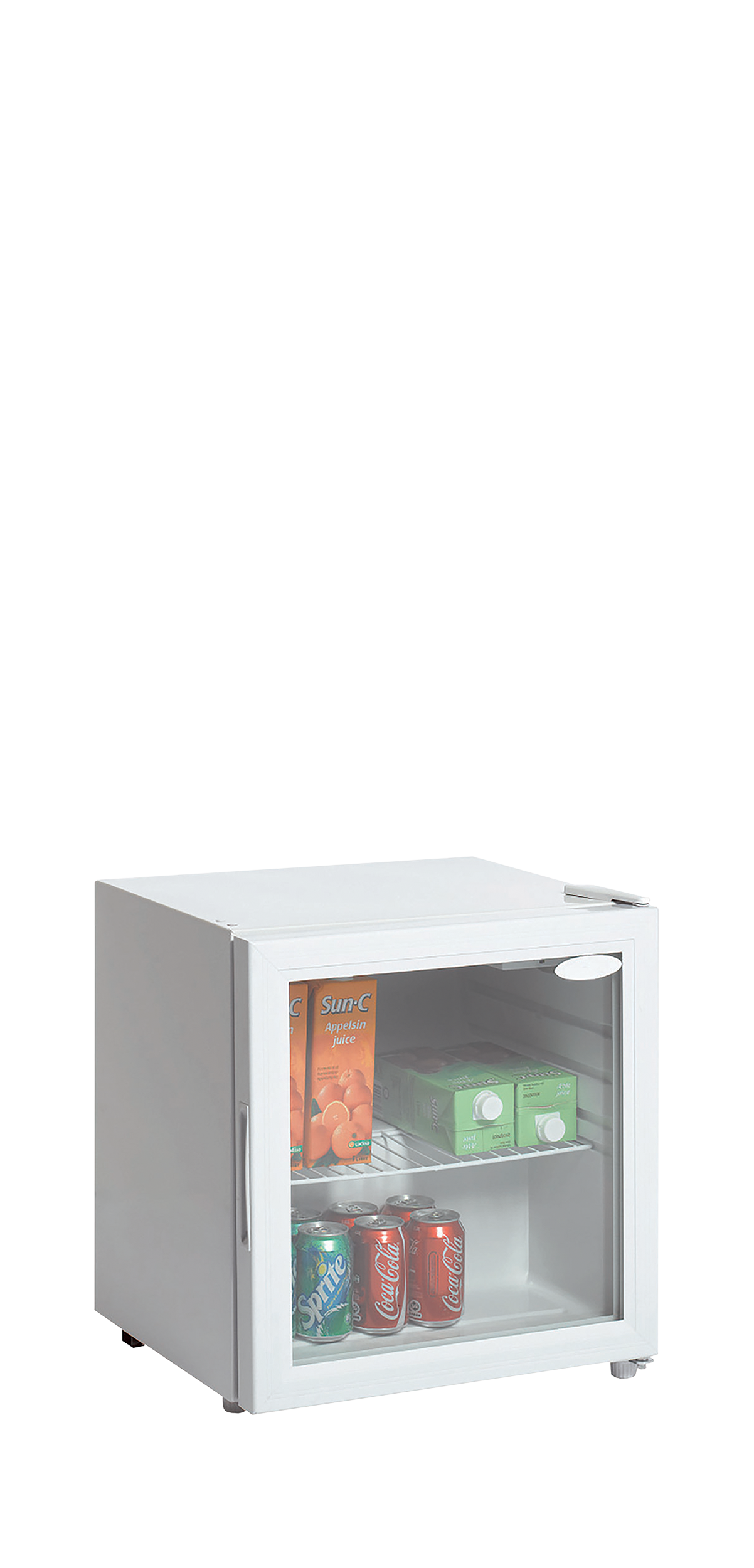 TEFCOLD Kleine witte glasdeur frigo  BC50