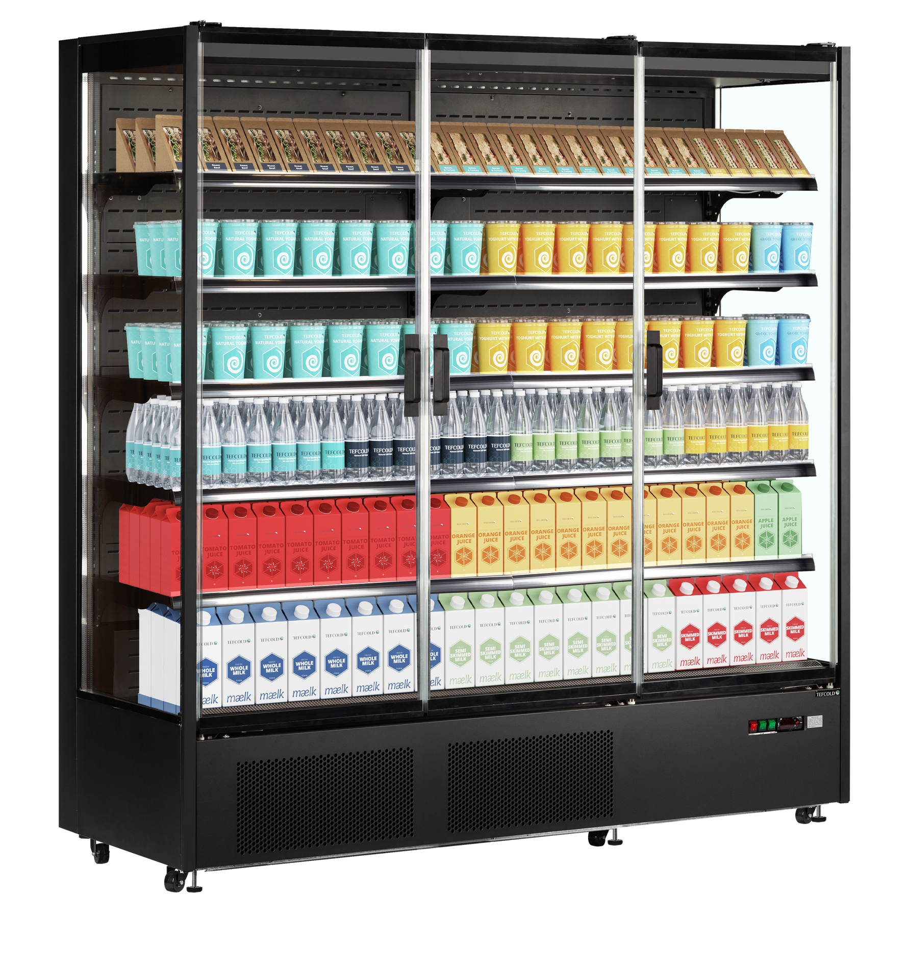 TEFCOLD Multideckkoeler, supermarkt PC1870B