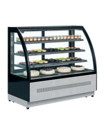 TEFCOLD Koelvitrine LPD1500C/BLACK
