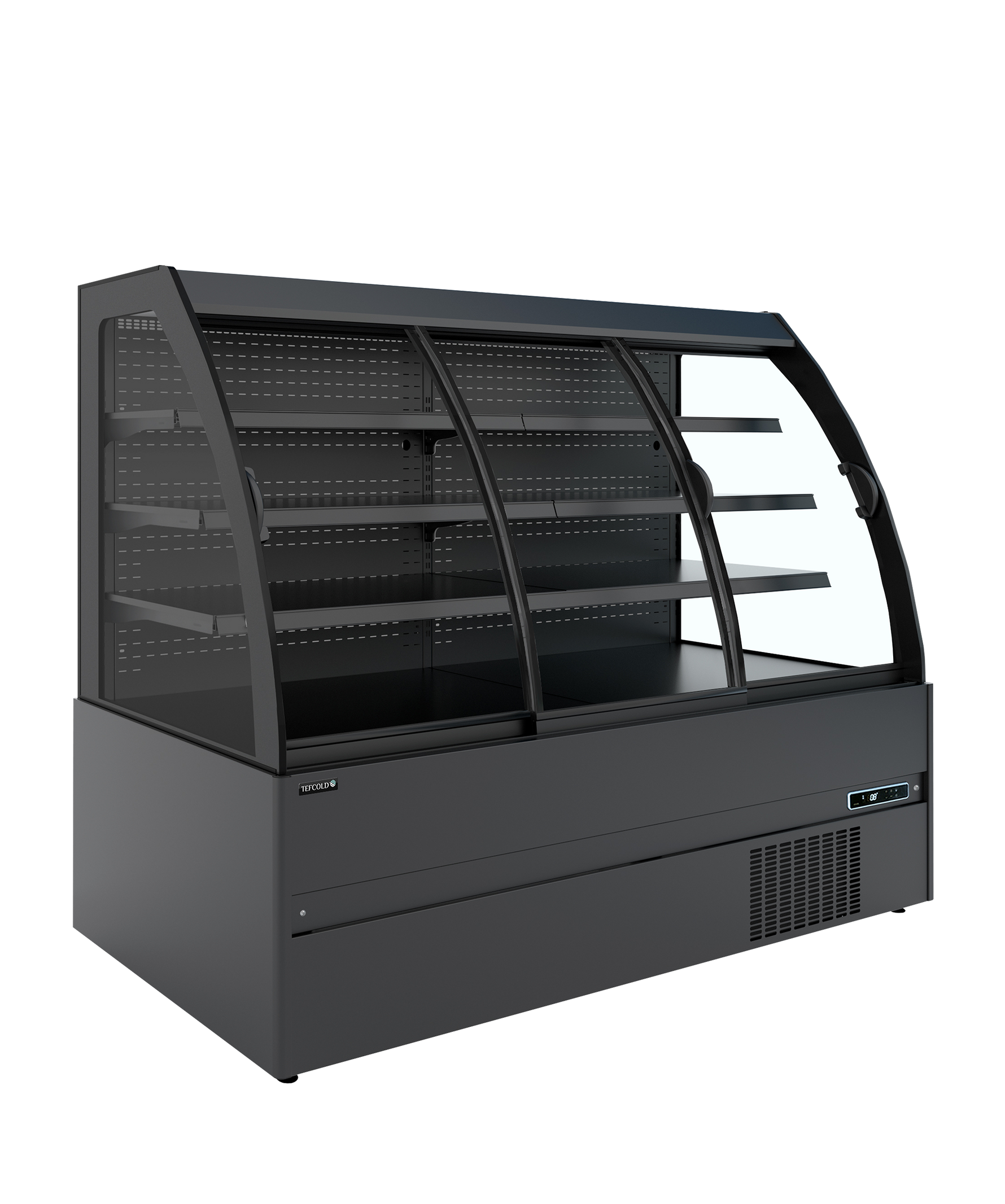 TEFCOLD Lage wandkoeler met schuifdeuren MC+B200S Low LED