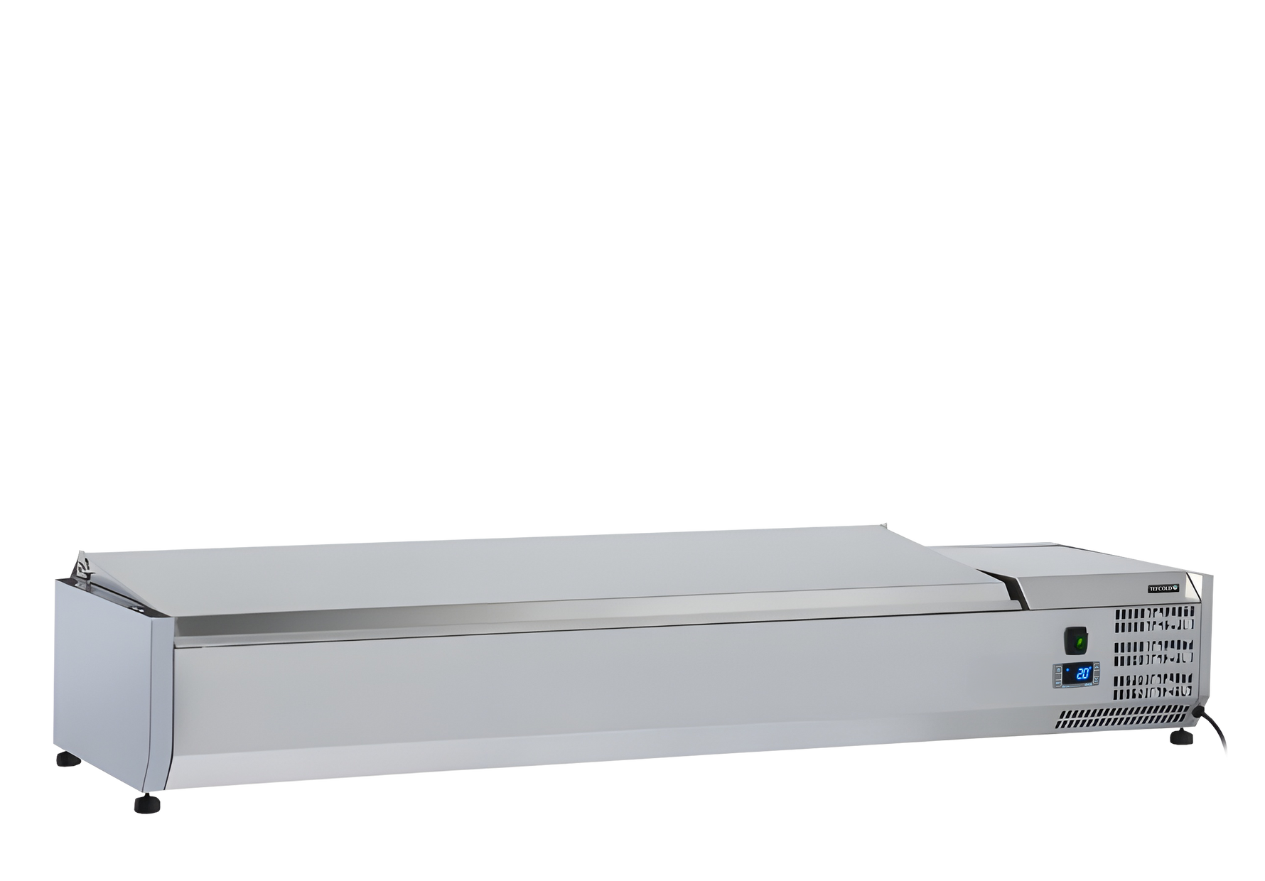 TEFCOLD Gekoelde opzetvitrine voor bakken GN1/4 VRX1400(330) INOX