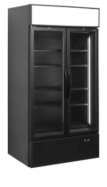 TEFCOLD Zwarte displaykoeler FSC1000H BLACK