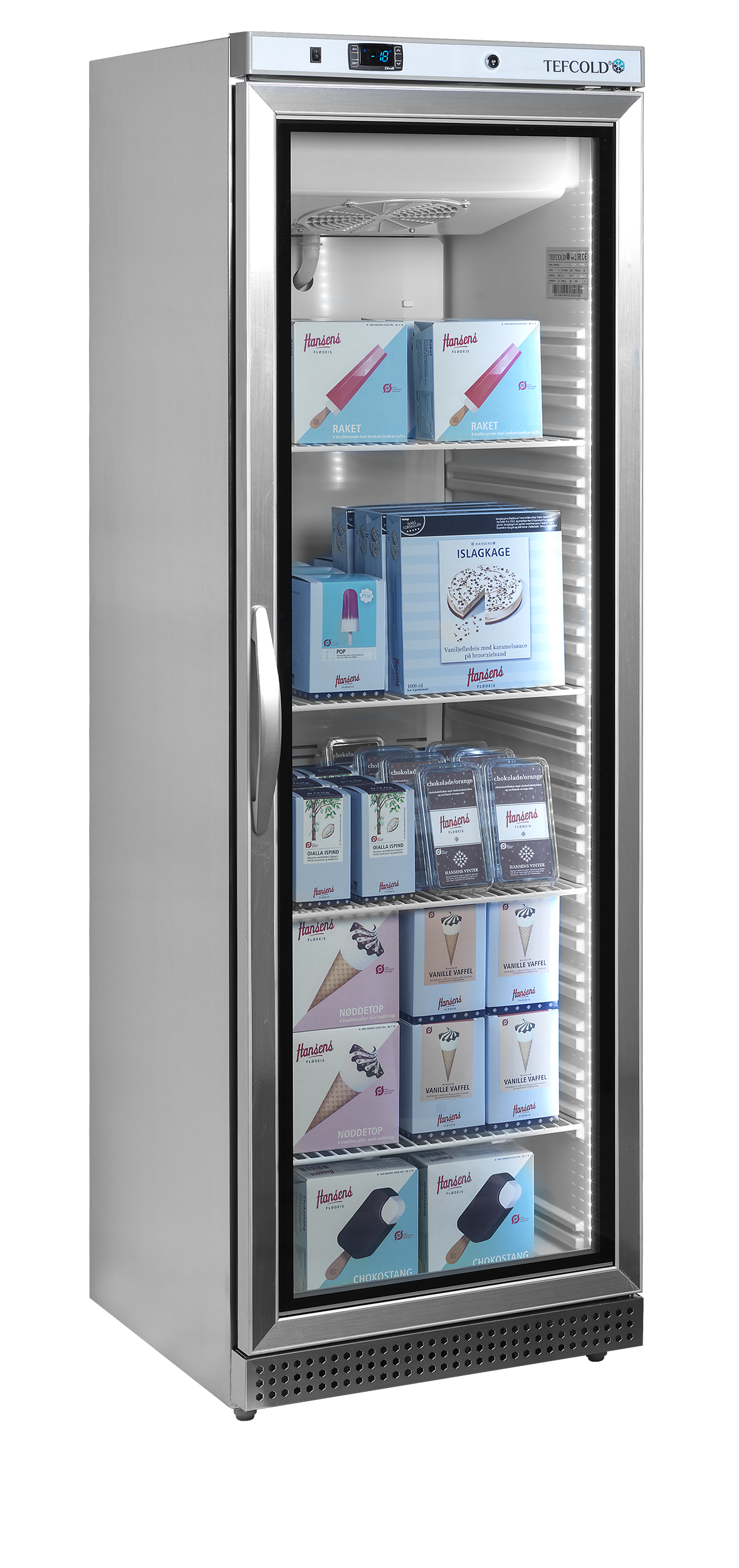 TEFCOLD Displayvrieskast UF400VSG