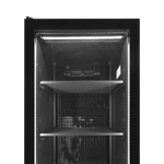 TEFCOLD Zwarte displaykoeler, linkerkant scharnierend SCU1425 FRAMELESS L/H