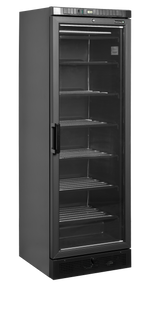 TEFCOLD Vrieskast glasdeur UFSC371G Black
