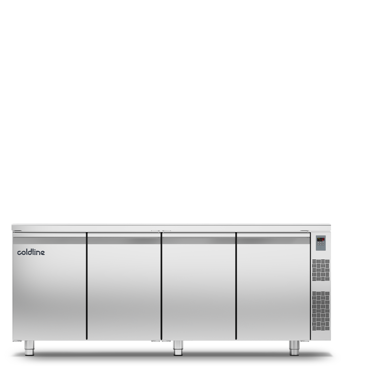 TEFCOLD Geventileerde koelwerkbank 4 deurs GN1/1  - zonder koelgroep MASTER 4P/SG