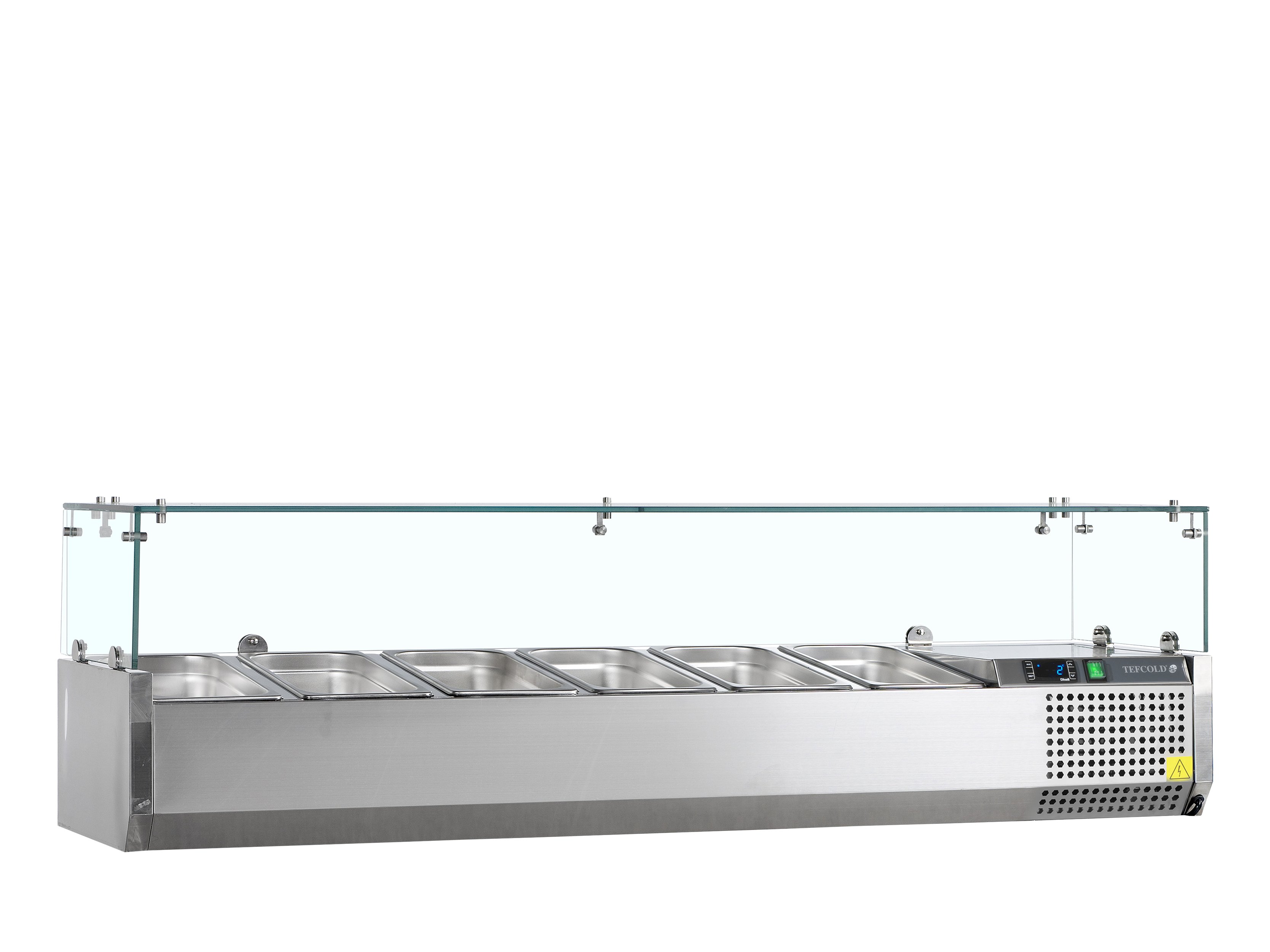 TEFCOLD Opzetkoeling GN1/4 - Glas opkant VK33-140