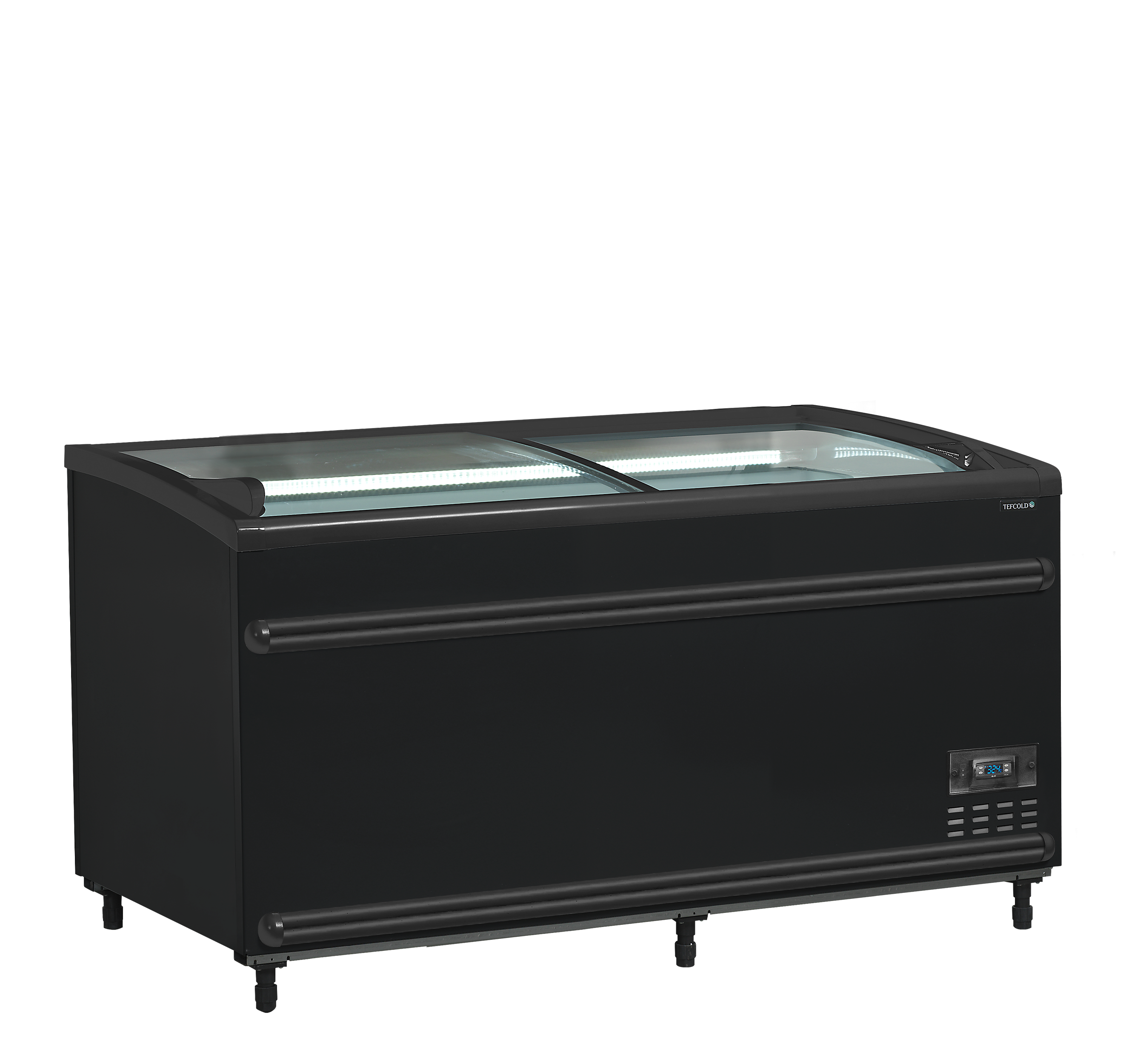 TEFCOLD Zwarte supermarktkoeler/-vriezer SFI145B-CF VS