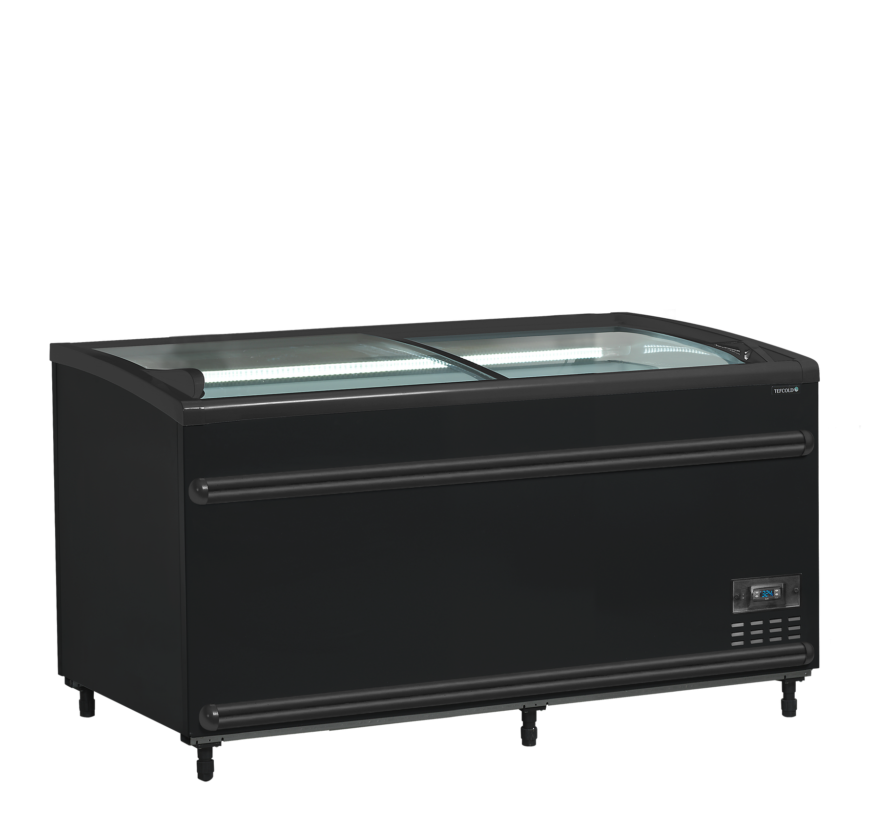 TEFCOLD Zwarte supermarktkoeler/-vriezer SFI145B-CF VS