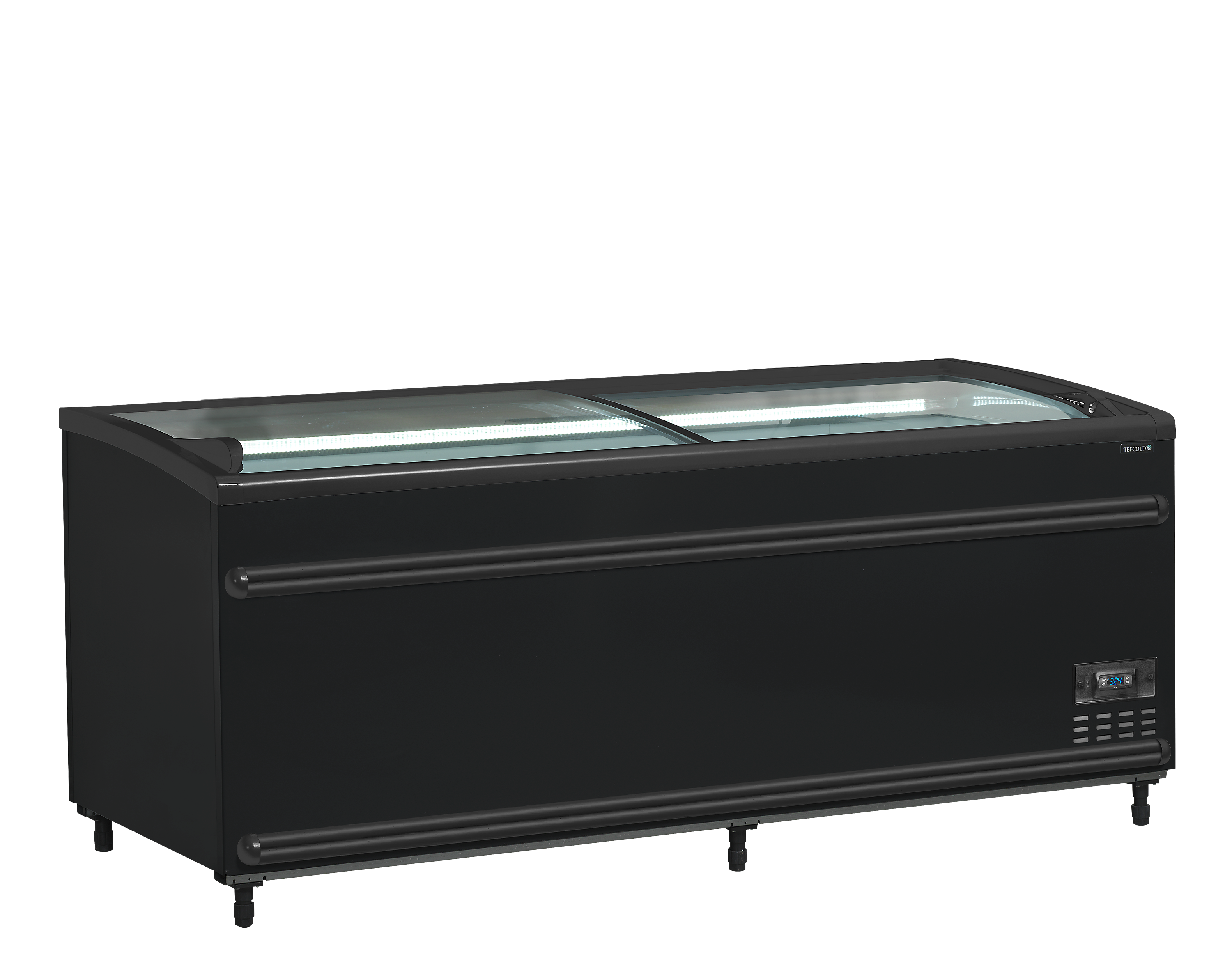 TEFCOLD Zwarte supermarktkoeler/-vriezer SFI185B-CF VS