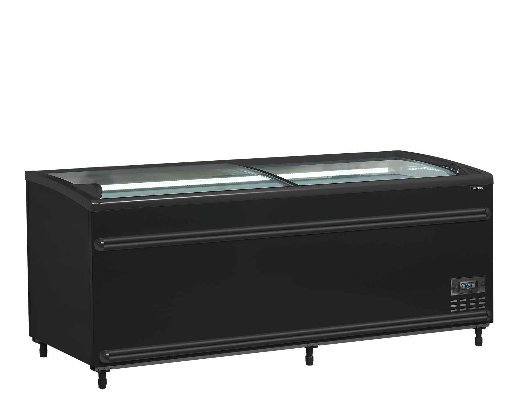 TEFCOLD Zwarte supermarktkoeler/-vriezer SFI185B-CF VS
