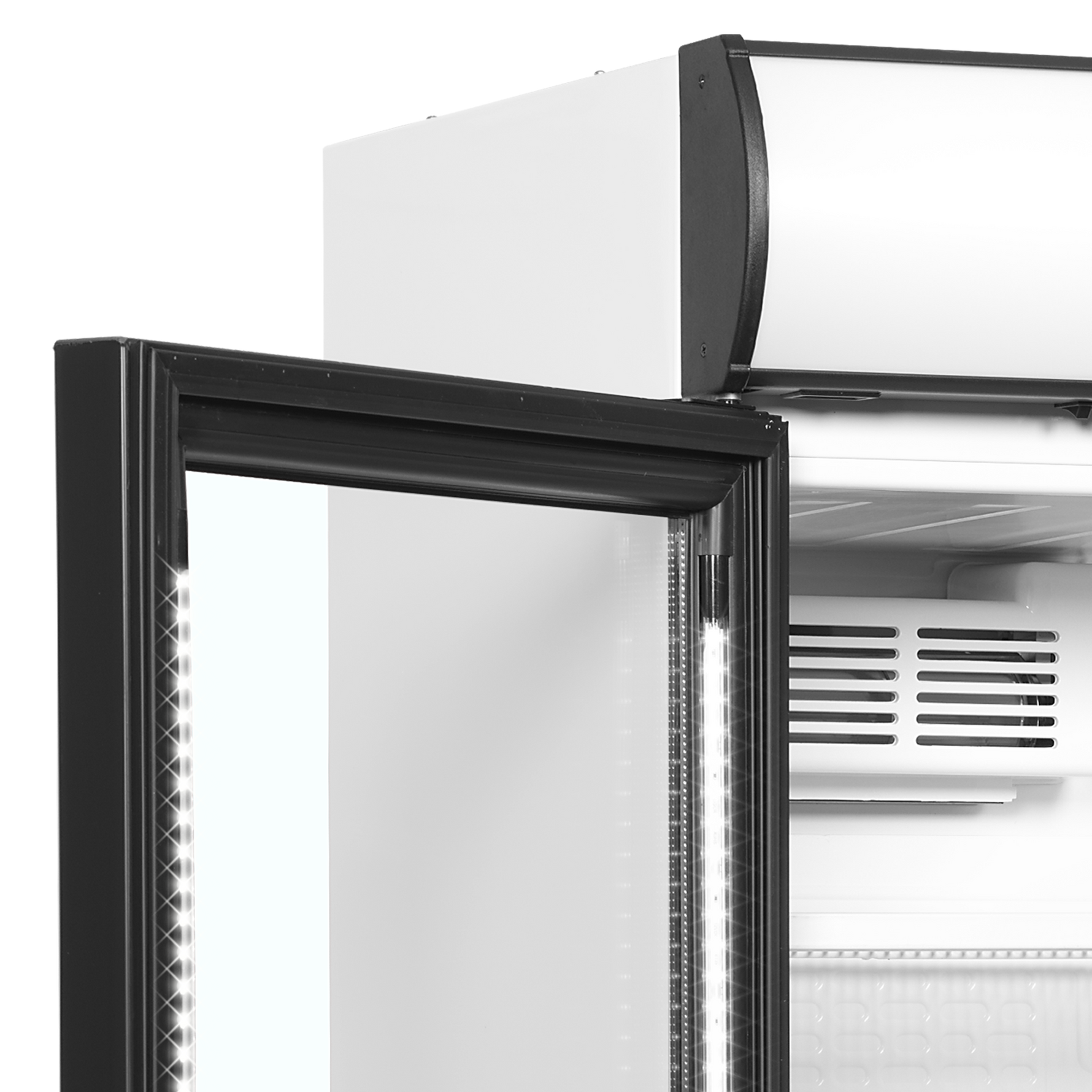 TEFCOLD Flessenkoeler, links scharnierend CEV425CP 2 LED L/H