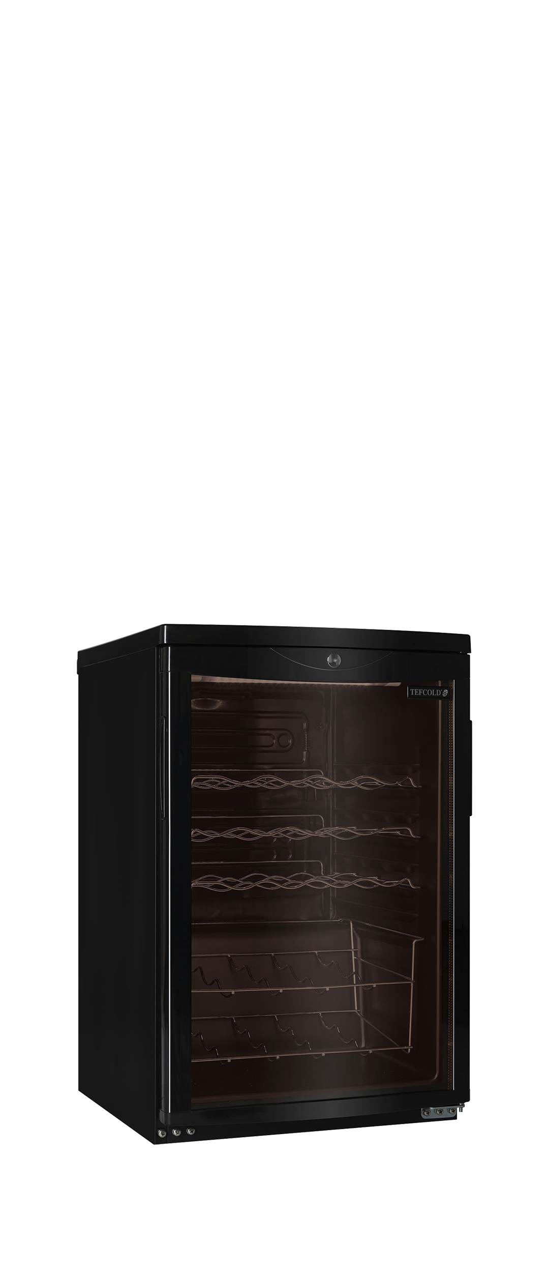 TEFCOLD Zwarte wijnkoeler - Under counter SC85 BLACK