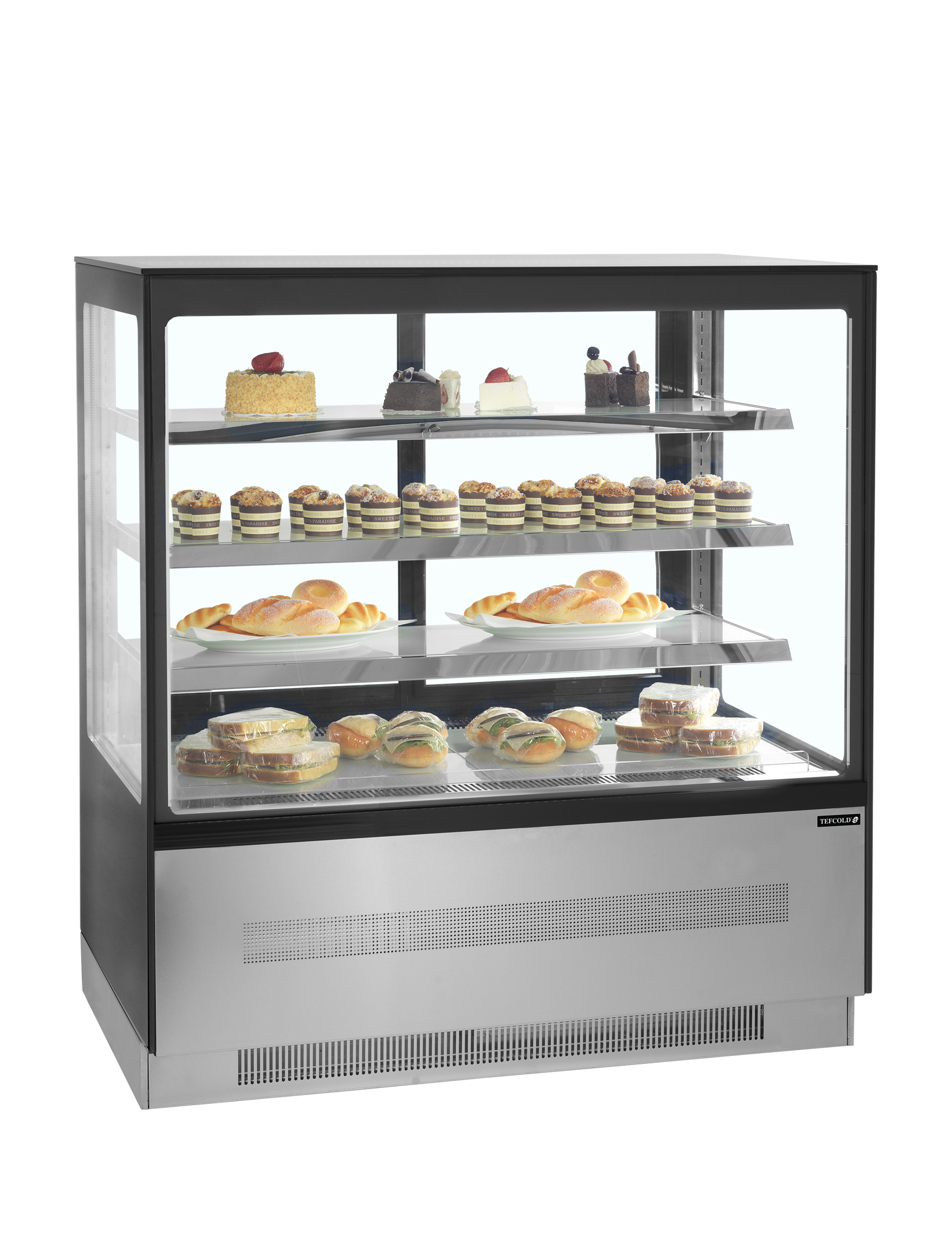 TEFCOLD Koelvitrine LPD903F/BLACK