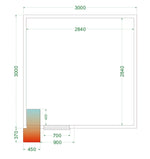TEFCOLD Koelruimte (Compleet met monoblock) CRPF3030