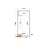 TEFCOLD Koelcelpanelen 80 mm CR 120x240x220
