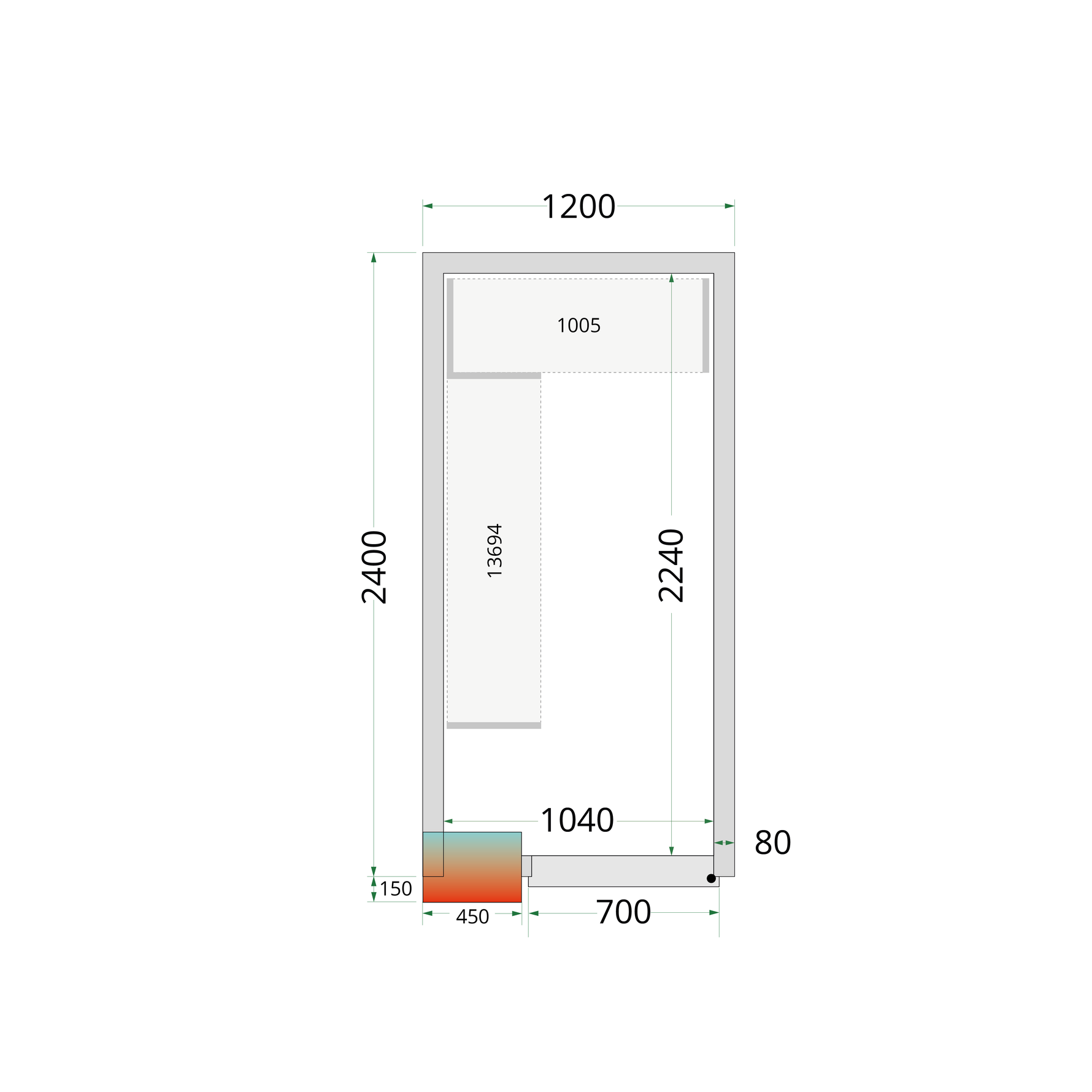 TEFCOLD CRPF1212 / CRPF1215 Shelf Rack System Kit