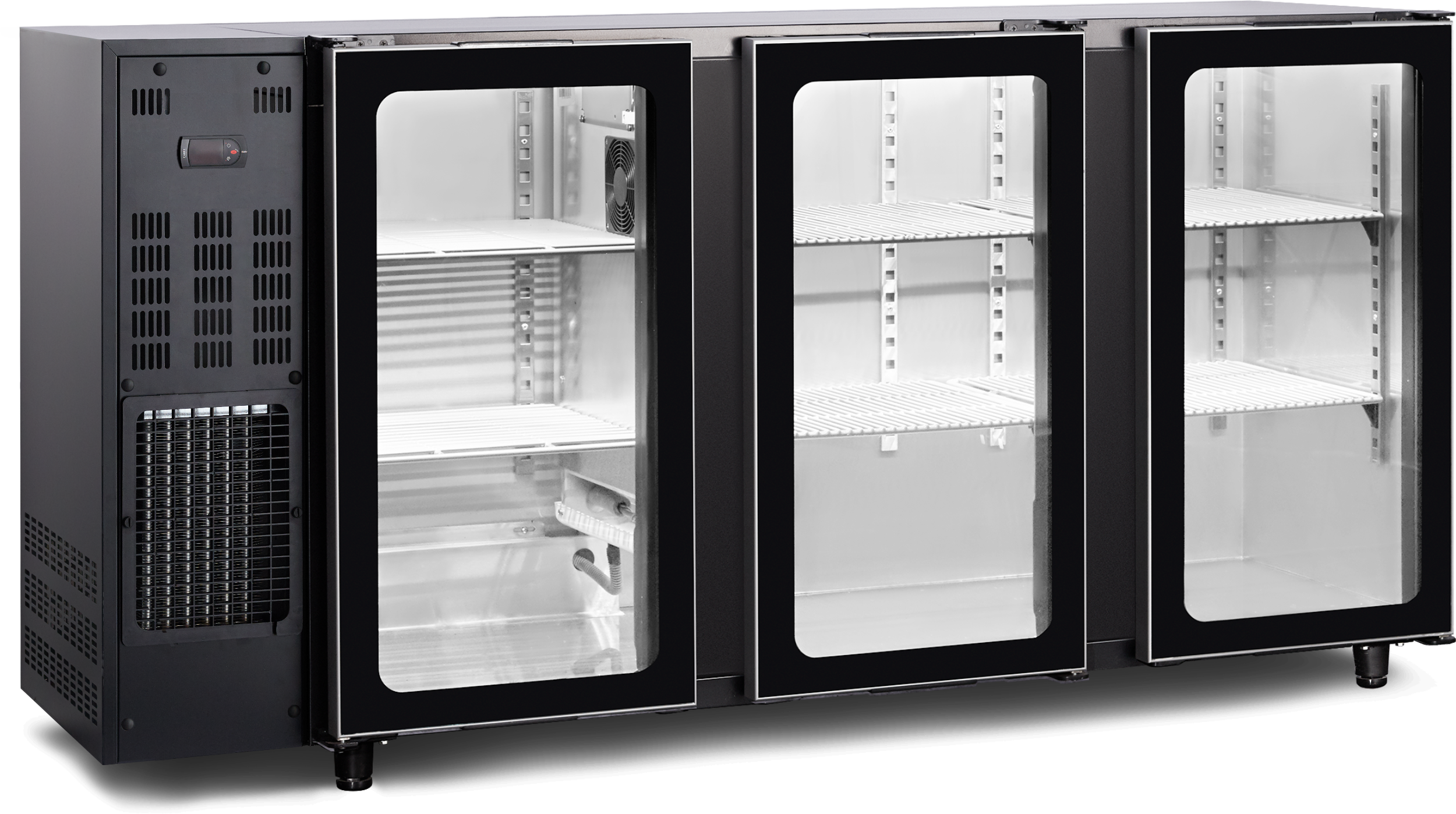 TEFCOLD Barkast met glas deuren (FGB351/206V) TBC3G 206B