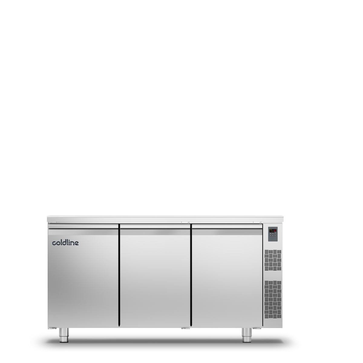 TEFCOLD Geventileerde koelwerkbank 3 deurs GN1/1  - zonder koelgroep MASTER 3P/SG
