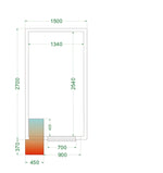 TEFCOLD Koelruimte (Compleet met monoblock) CRPF1527