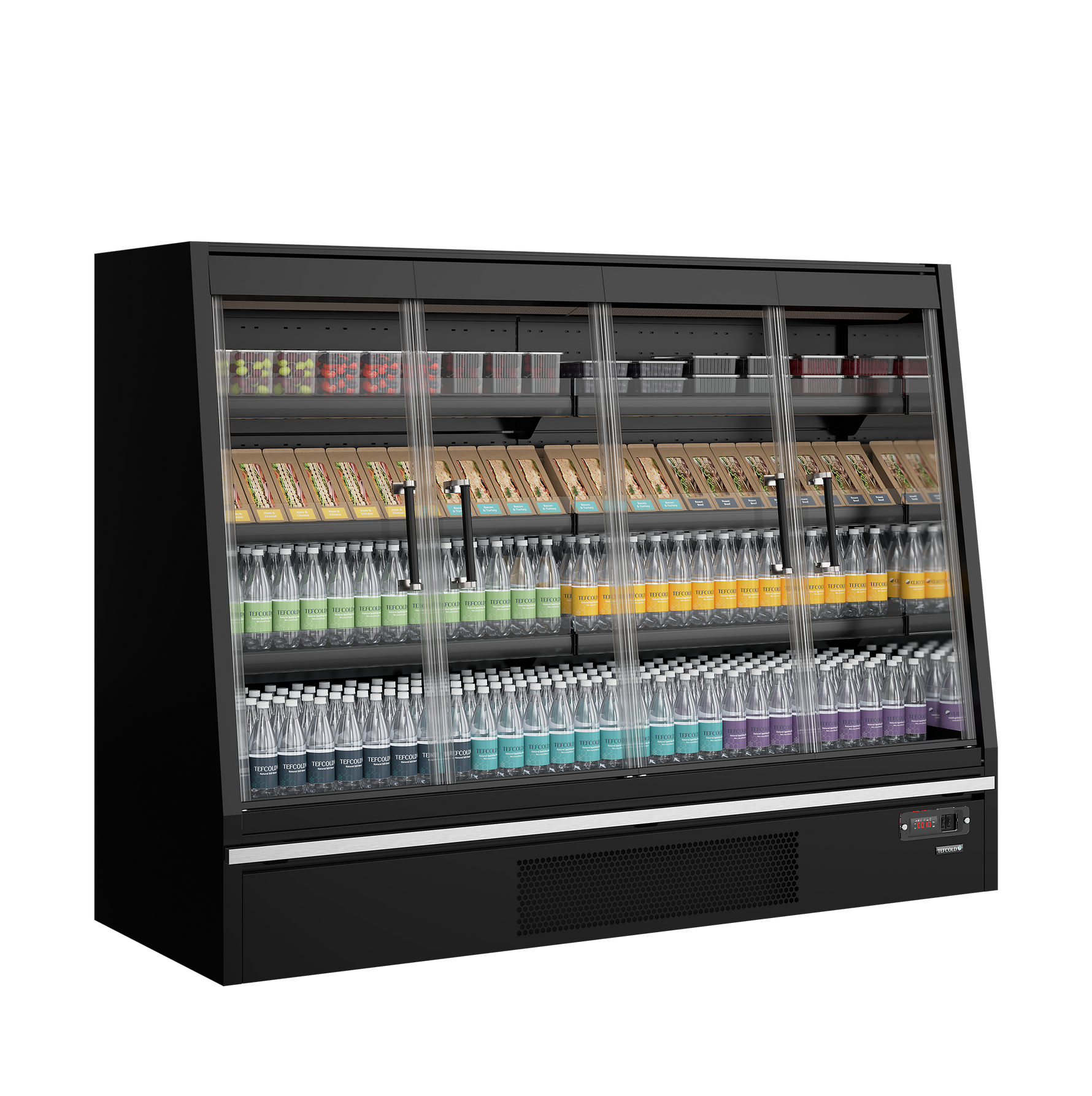 TEFCOLD Multideckkoeler, supermarkt Galaxy+ GPL20FGD Black