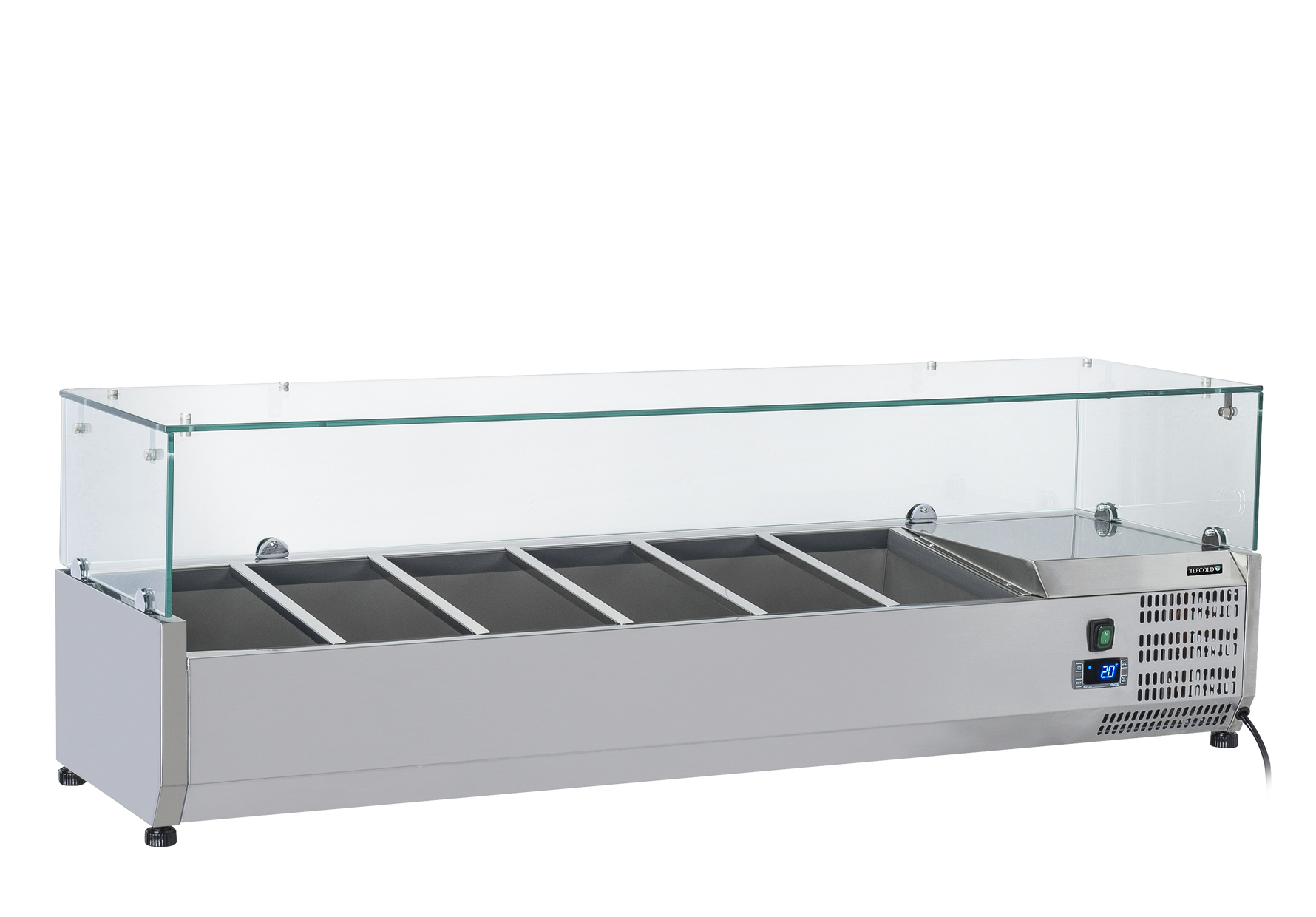 TEFCOLD Gekoelde opzetvitrine voor bakken GN1/3 VRX1400(380)