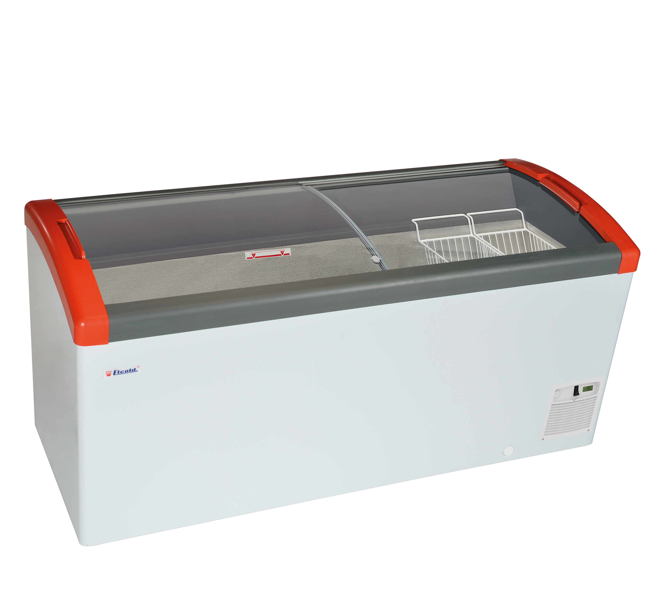 TEFCOLD Diepvrieskist met glijdeksels Elcold Focus 171 RED