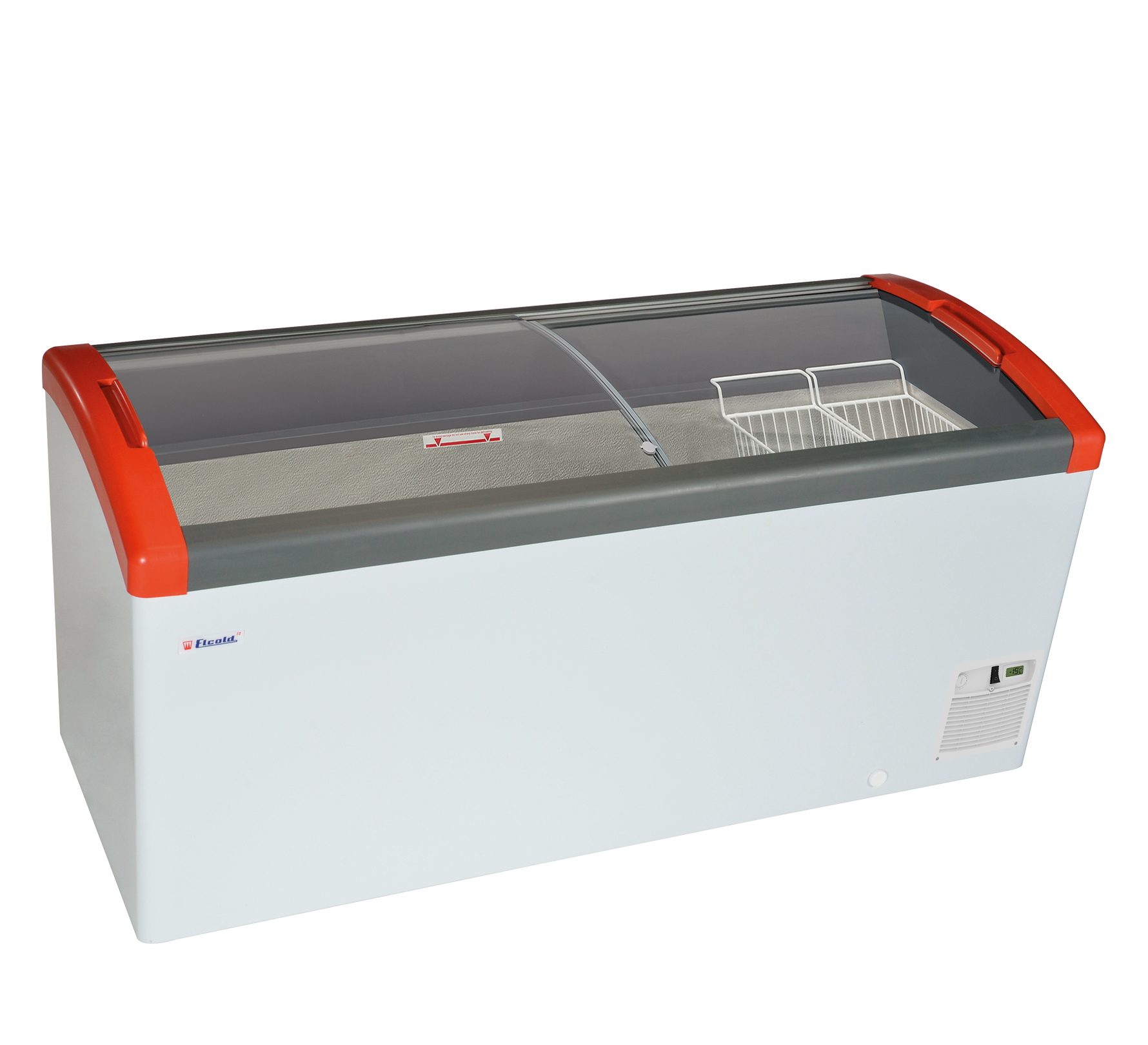 TEFCOLD Diepvrieskist met glijdeksels Elcold Focus 171 RED