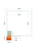 TEFCOLD Koelruimte (Compleet met monoblock) CRPF2424