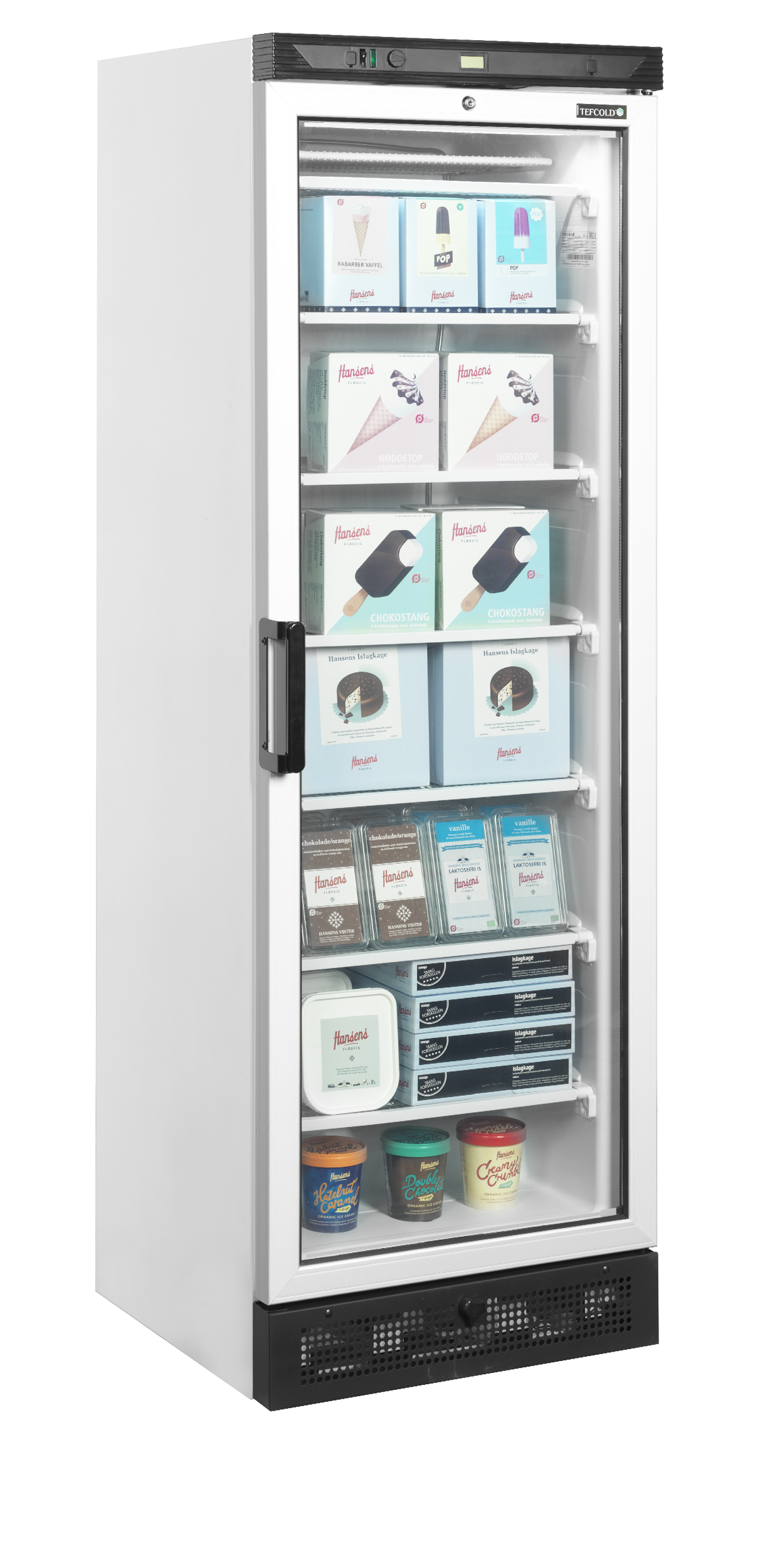 TEFCOLD Vrieskast glasdeur UFFS371G