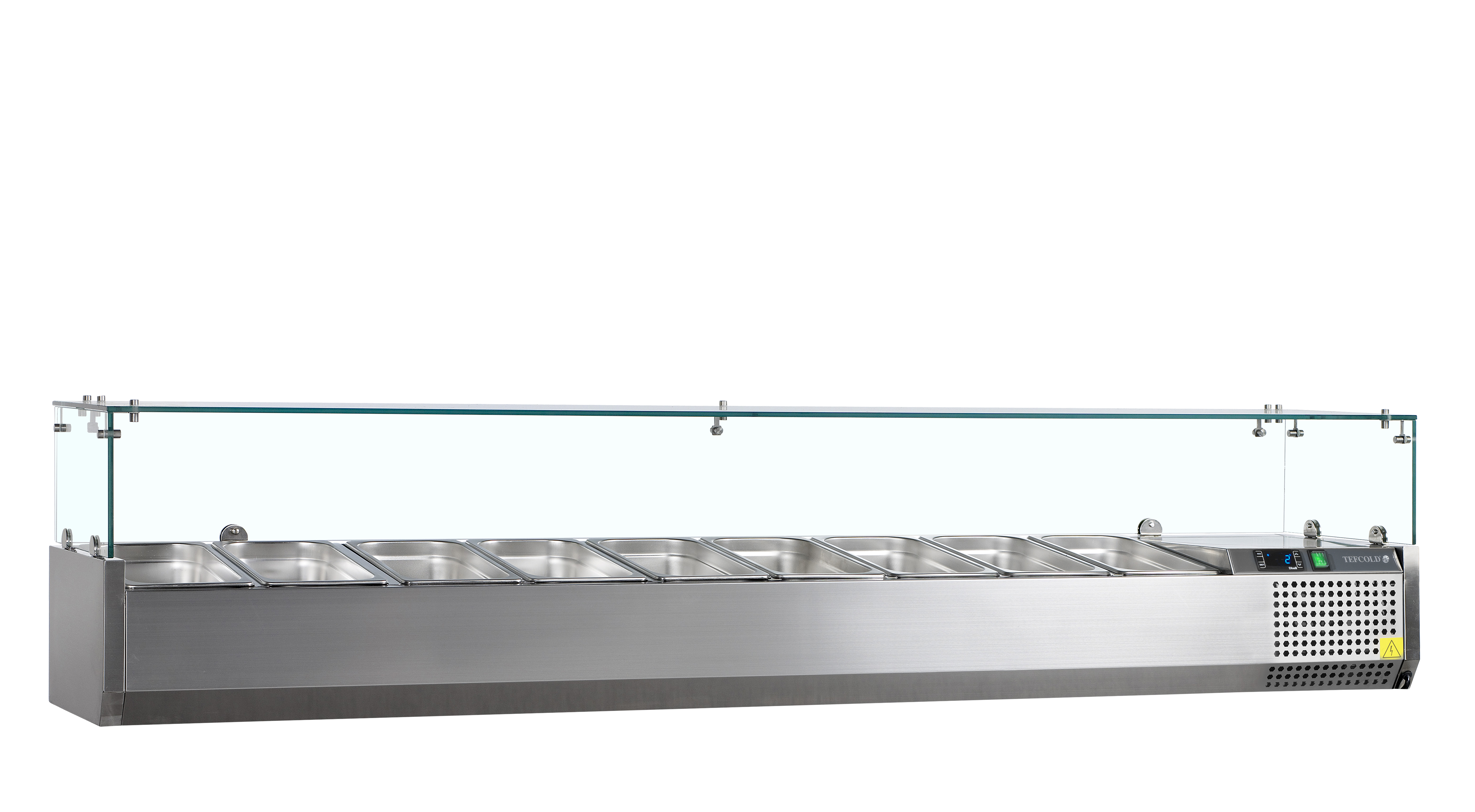 TEFCOLD Opzetkoeling GN1/4 - Glas opkant VK33-200