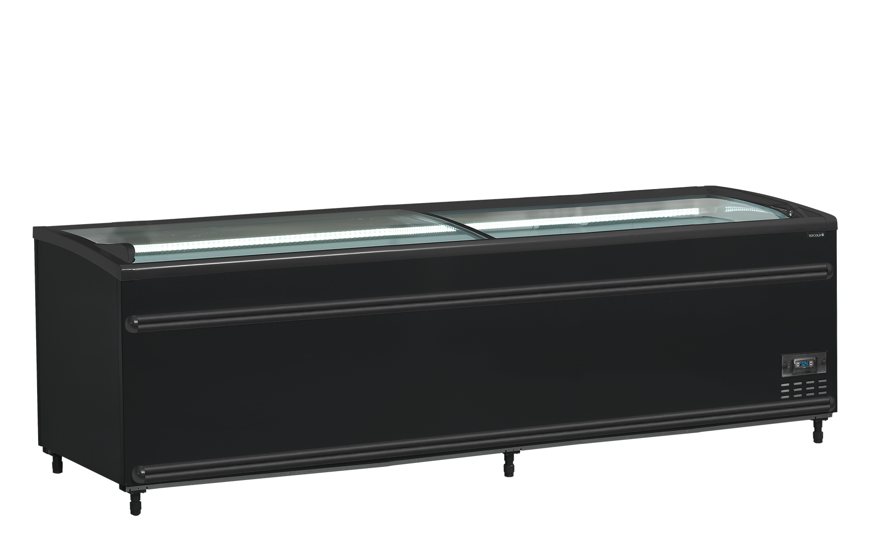 TEFCOLD Zwarte supermarktkoeler/-vriezer SFI250B-CF VS
