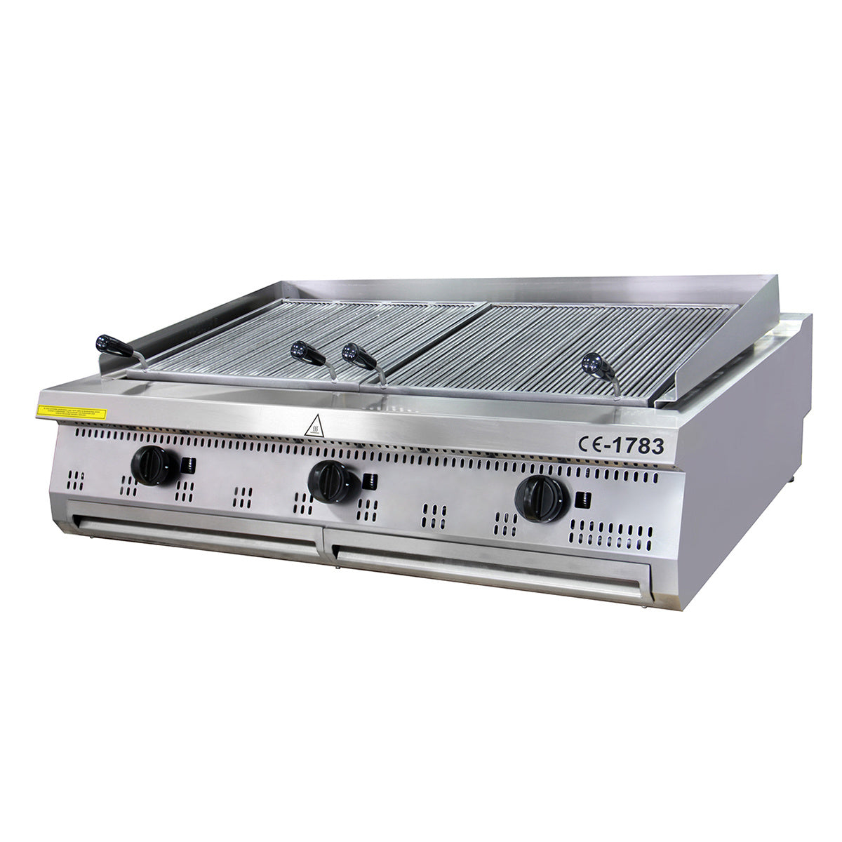 Premium Chargrill - 3 Zones - Driedubbel - 90 cm Diep - Gas