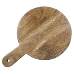 Olympia Ronde Displaystandaard van Mangohout met Metalen Poten 350x250x80mm