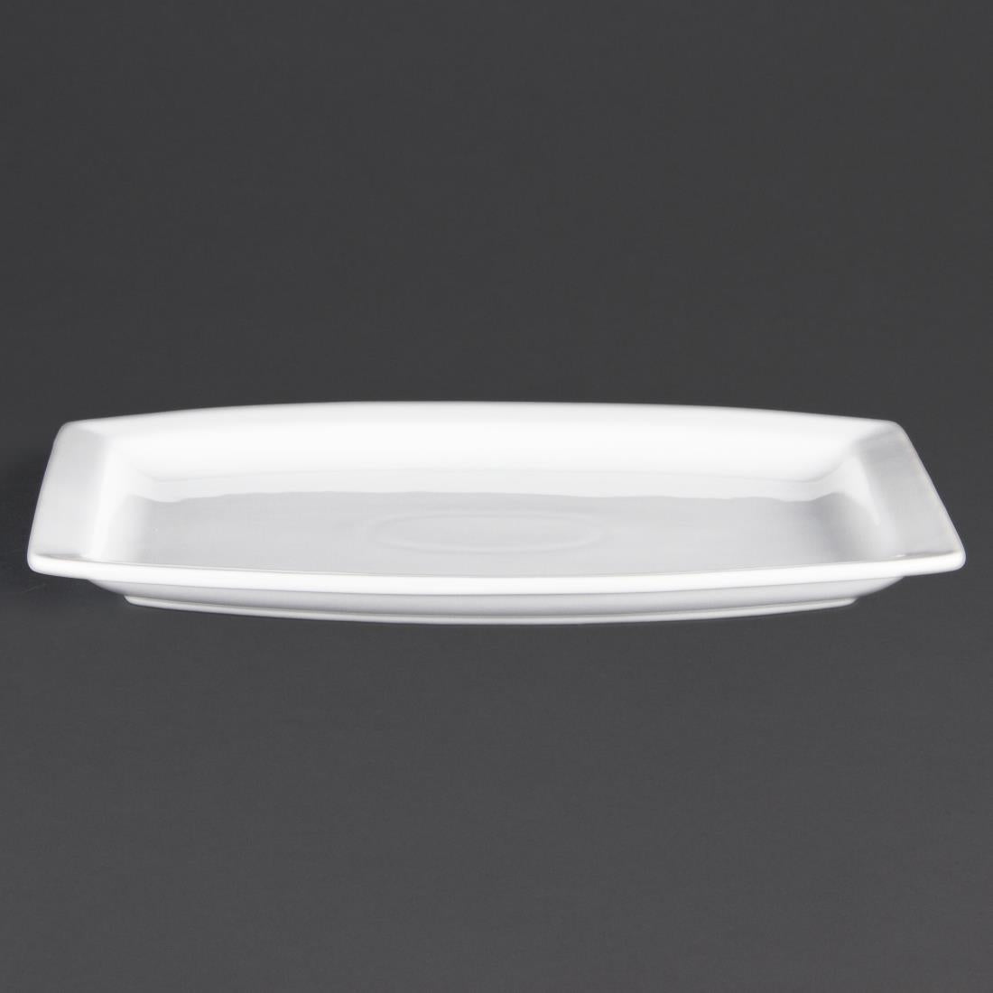 Olympia Whiteware rechthoekig schaal 32cm (6 stuks)