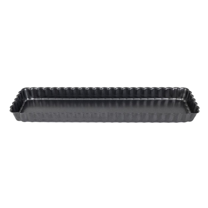 De Buyer rechthoekige anti-kleef taartvorm met losse bodem 35,6cm