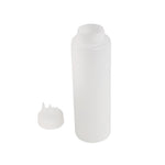 Vogue knijpfles met 3 spuitmonden transparant 1L