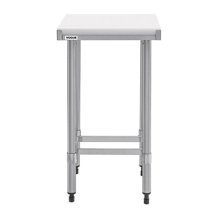 Vogue RVS snijtafel met HDPE snijplank 50cm