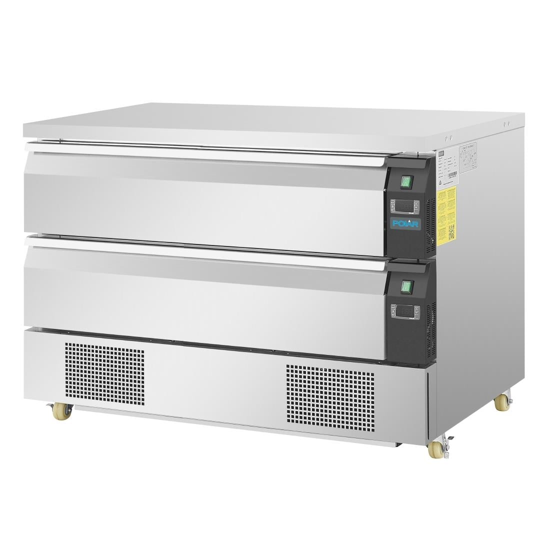 Polar U-serie compacte koel-vrieswerkbank 2 lades 6x GN 1/1