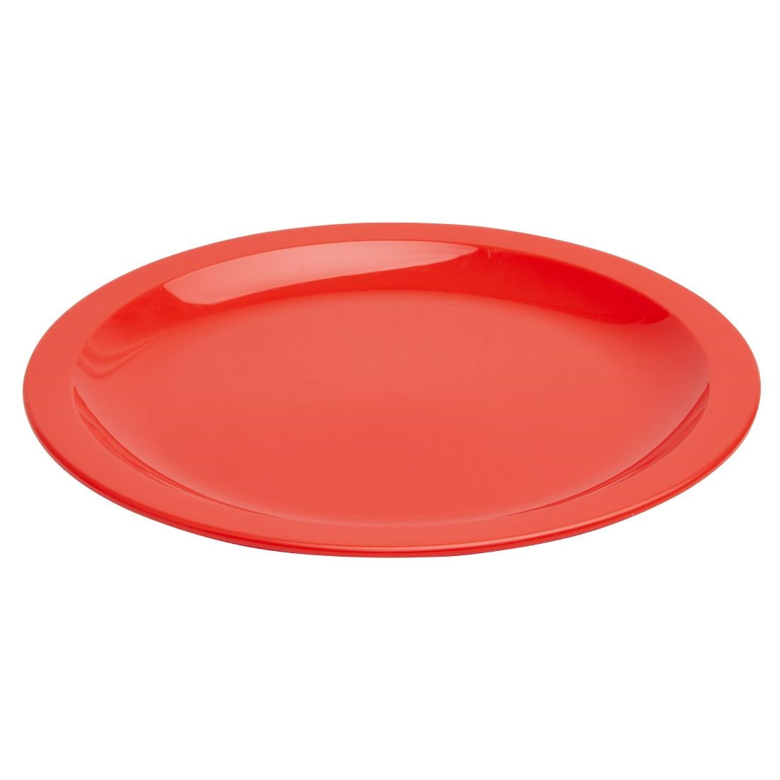 Olympia Kristallon polycarbonaat borden 23cm rood (12 stuks)