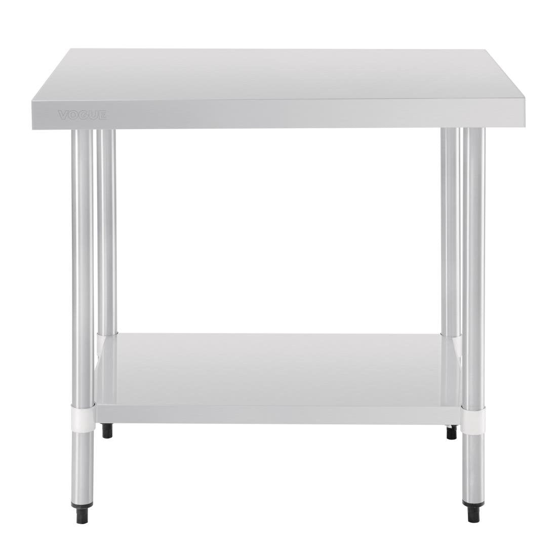 Vogue RVS werktafel zonder achteropstand 90x90x60cm